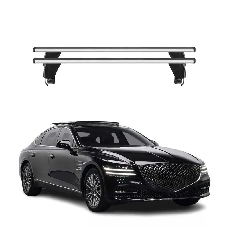 Menabo Barres de toit Transversales pour Genesis G80 2017-2026 Gris ABE 2x