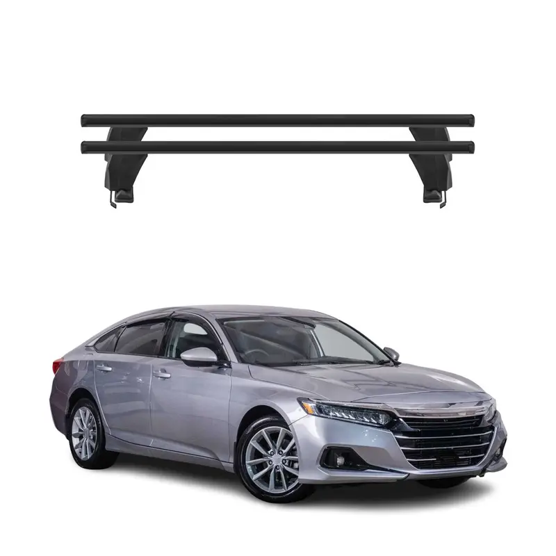 Menabo Barres de toit Transversales pour Honda Accord X SD 2017-2020 Alu Noir