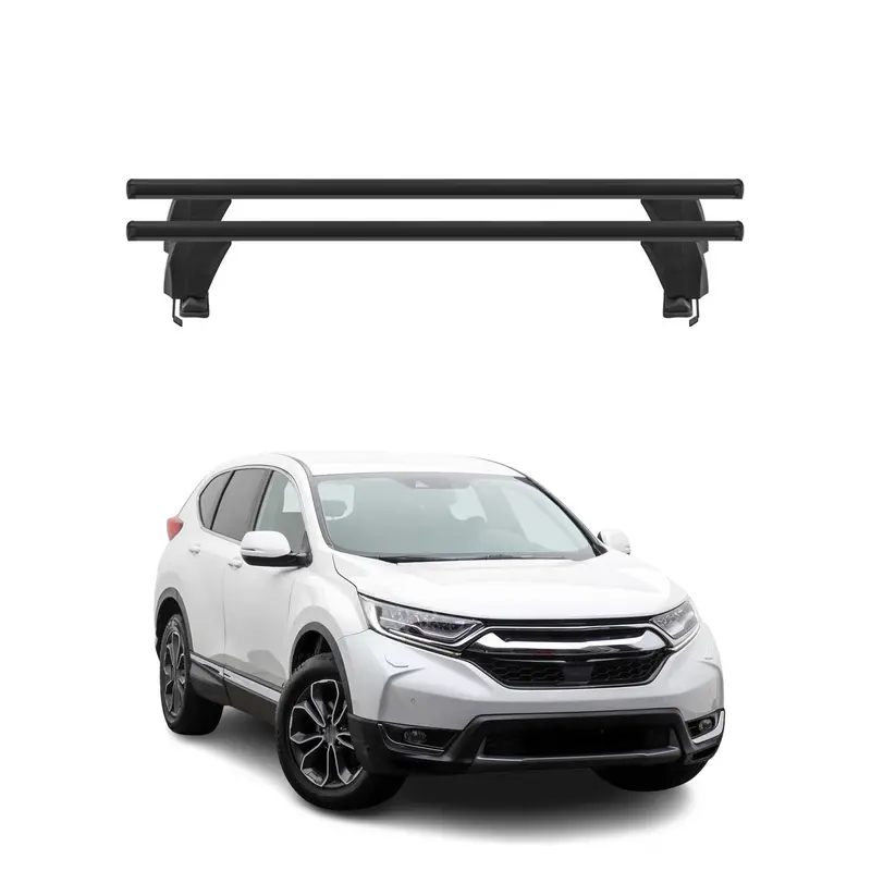 Menabo Barres de toit Transversales pour Honda CR-V V 2017-2022 Noir ABE 2x