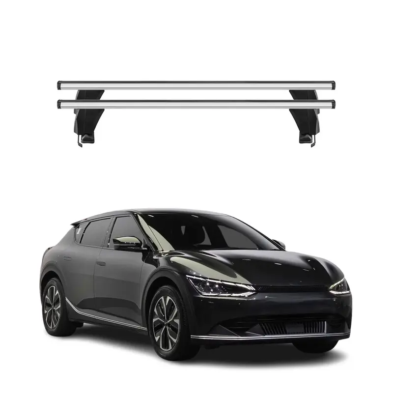 Menabo Barres De Toit Transversales pour Kia EV6 2021-2026 Gris Alu