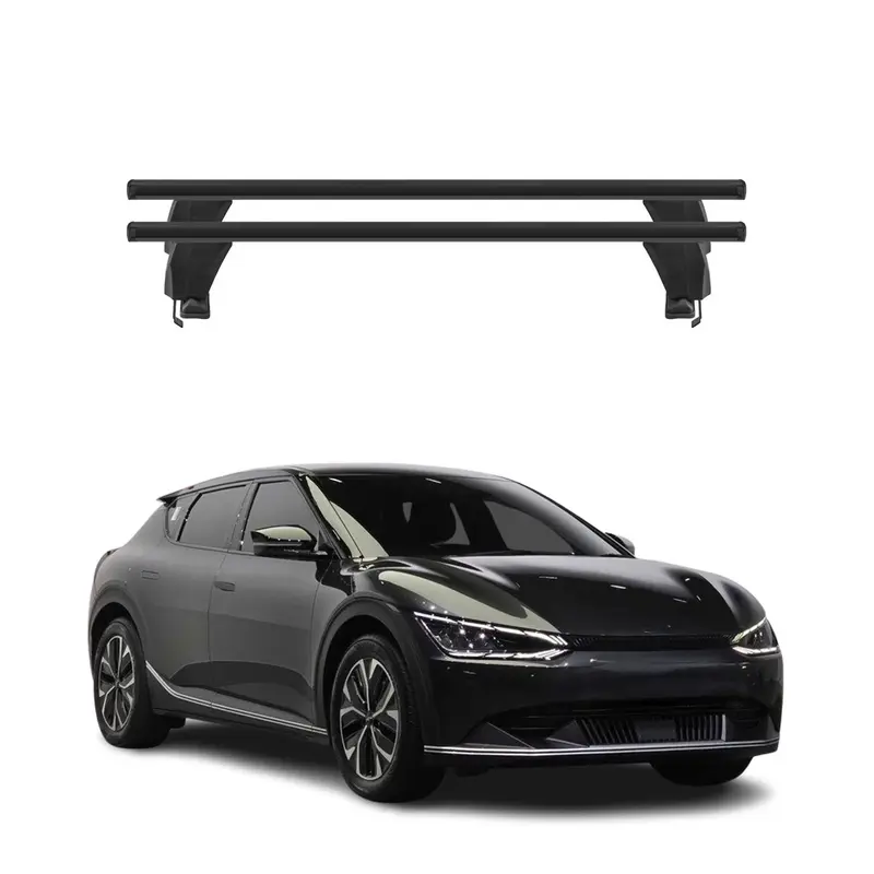 Menabo Barres De Toit Transversales pour Kia EV6 2021-2026 Noir Alu