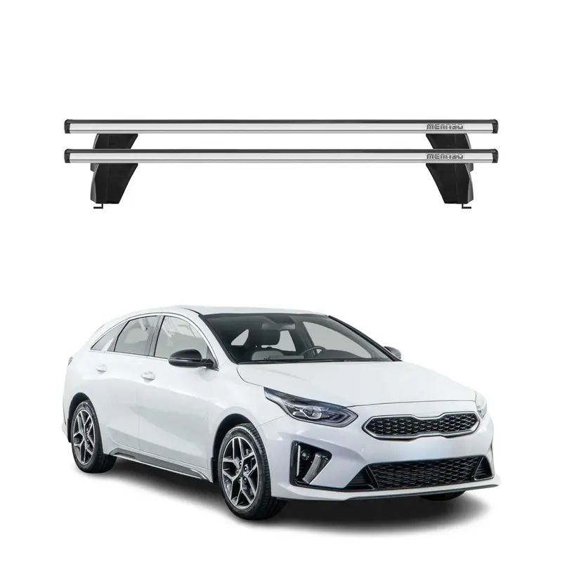 Menabo Barres de toit Transversales pour Kia Pro Cee'D 2019-2026 Gris ABE 2x
