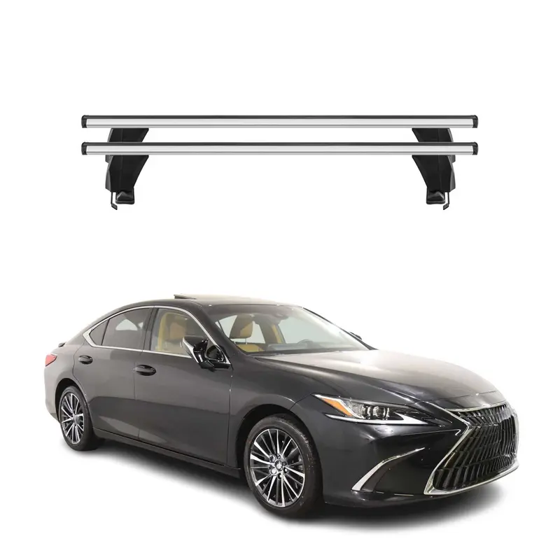 Menabo Barres de toit Transversales pour Lexus ES XZ10 2019-2025 Gris ABE 2x
