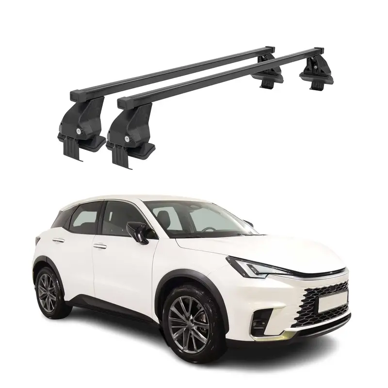 Menabo Barres de toit transversales pour Lexus LBX 2024-2026 Acier Noir 2x