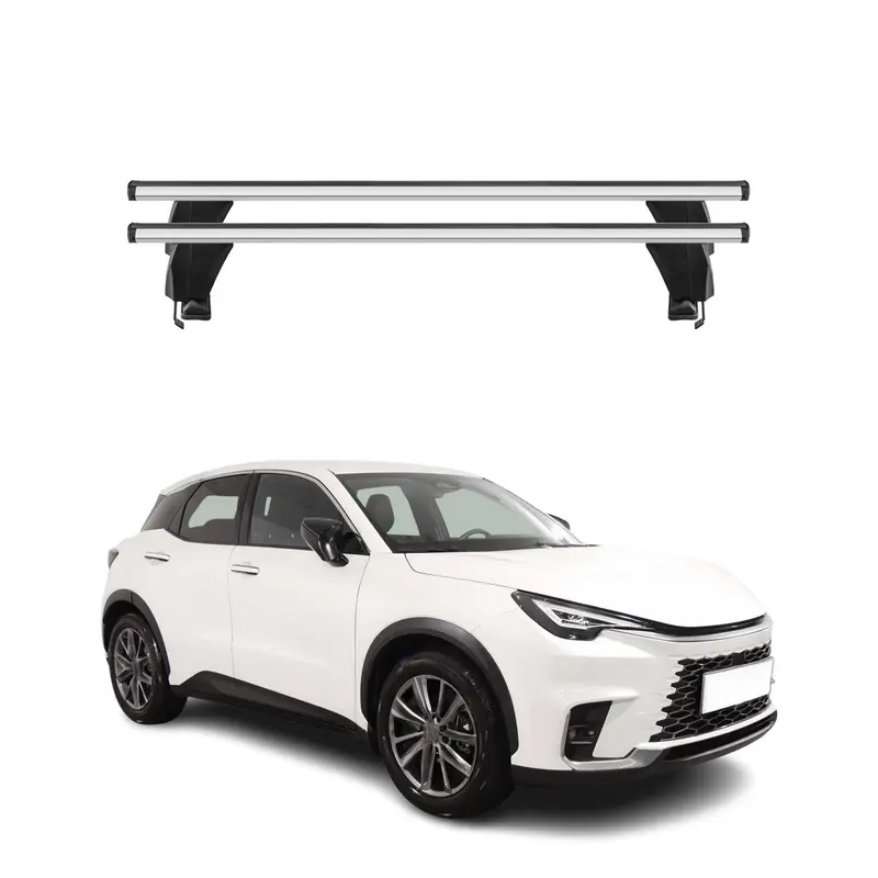 Menabo Barres de toit transversales pour Lexus LBX 2024-2026 Alu Gris 2x