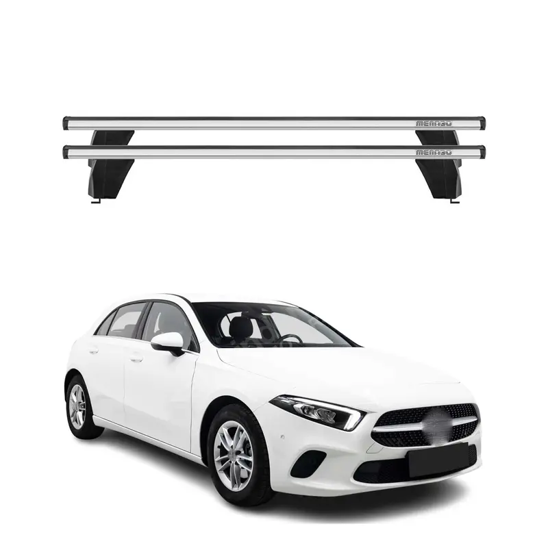 Menabo Barres de toit Transversales pour Mercedes Classe A W177 2018-2026 Gris