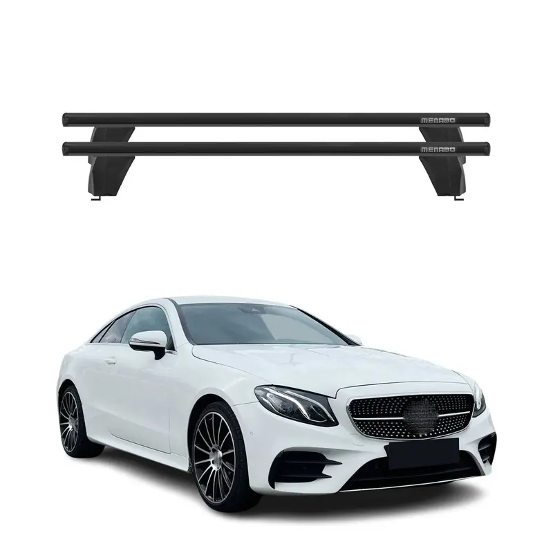 Menabo Barres de toit Transversales pour Mercedes E Coupe C238 2017-2023 Noir
