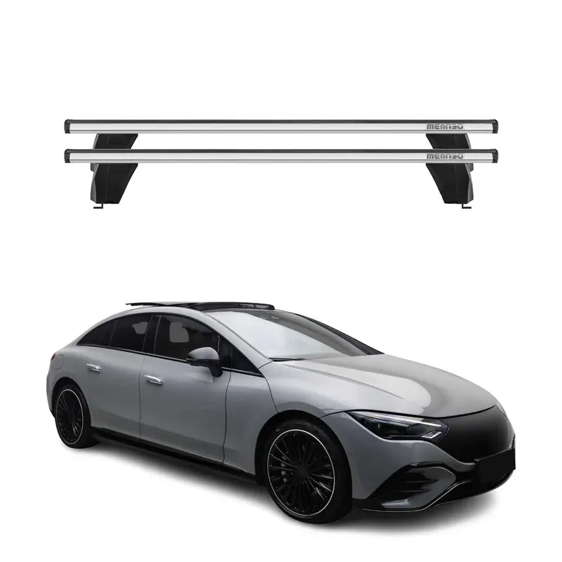 Menabo Barres De Toit Transversales pour Mercedes EQE V295 2023-2026 Gris Alu
