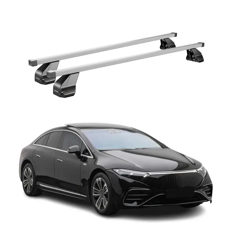 Menabo Barres de Toit Transversales pour Mercedes EQS V297 2022-2026 Alu Gris