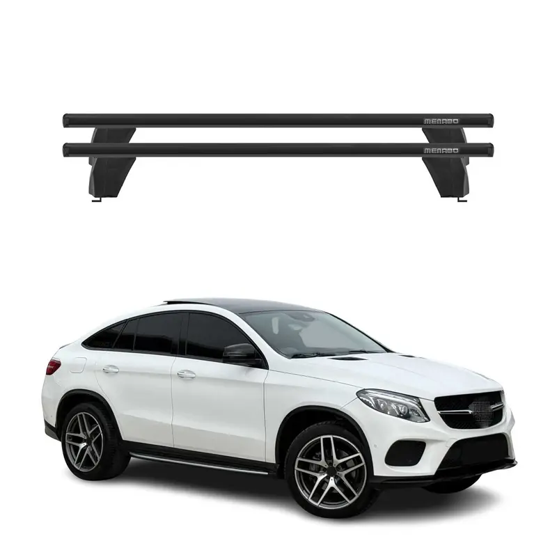 Menabo Barres de toit Transversales pour Mercedes GLE C292 2015-2018 Alu Noir
