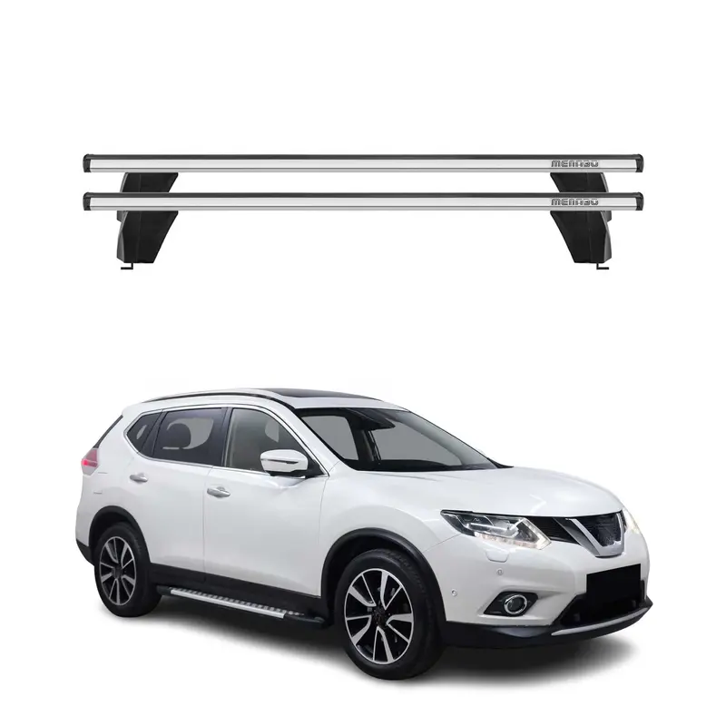 Menabo Barres de toit Transversales pour Nissa X-Trail T32 2013-2017 Alu Gris