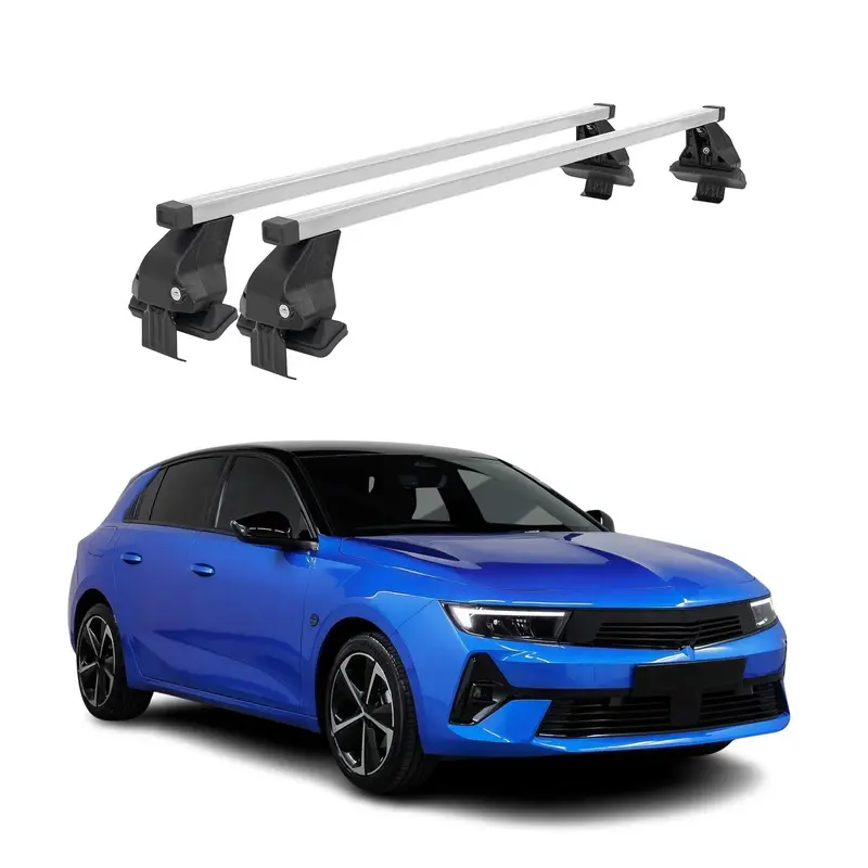 Menabo Barres de toit transversales pour Opel Asta L 2021-2026 Acier Gris 2x