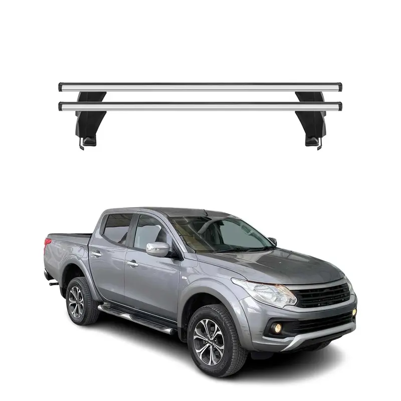 Menabo Barres de toit Transversales pour RAM 1200 2016-2019 Alu Gris ABE 2x