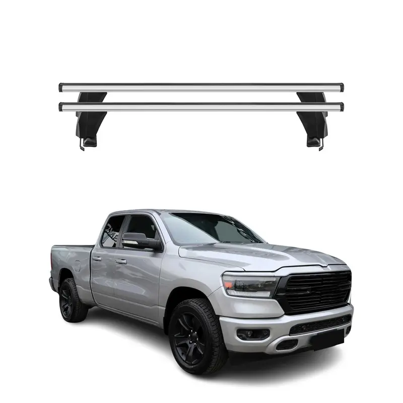 Menabo Barres de toit Transversales pour RAM 1500 V 2019-2026 Alu ABE 2x Silber