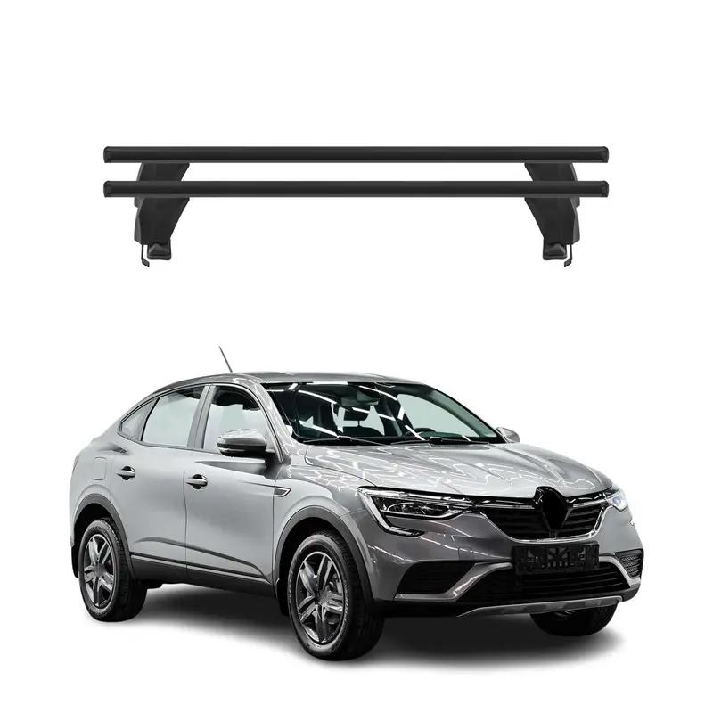 Menabo Barres de toit transversales pour Renault Arkana 2019-2026 Alu Noir 2x
