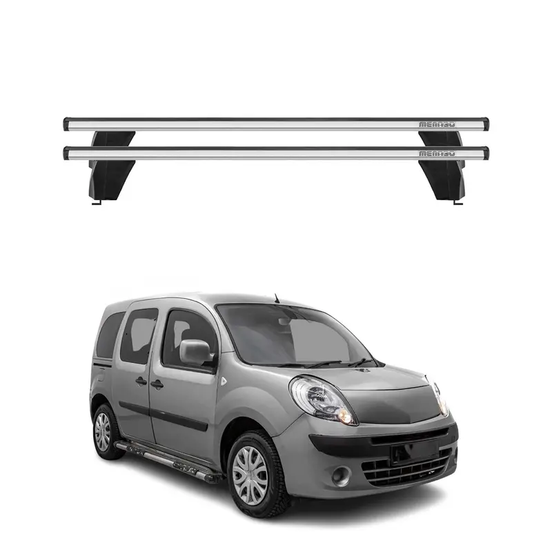 Menabo Barres de toit Transversales pour Renault Kangoo Express 2007-2026 Gris