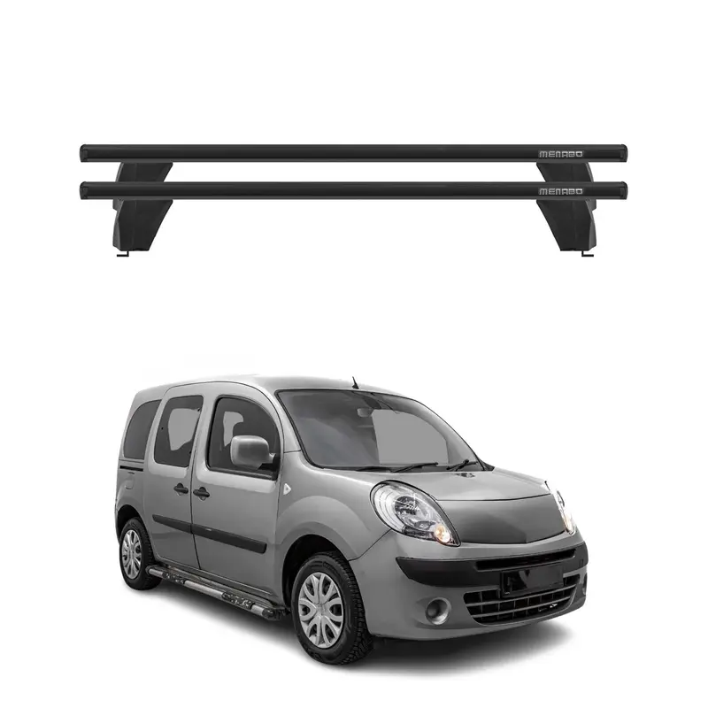 Menabo Barres de toit Transversales pour Renault Kangoo Express 2007-2026 Noir