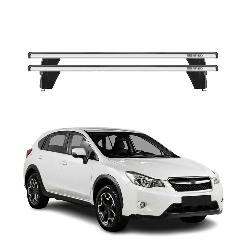 Menabo Barres de toit Transversales pour Subaru XV 2011-2018 Auto Alu ABE 2x
