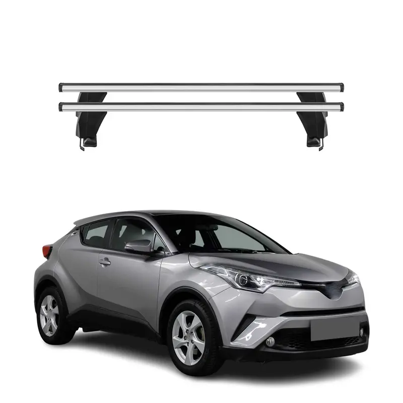 Menabo Barres de toit Transversales pour Toyota C-HR I 2016-2023 Alu Gris 2x ABE