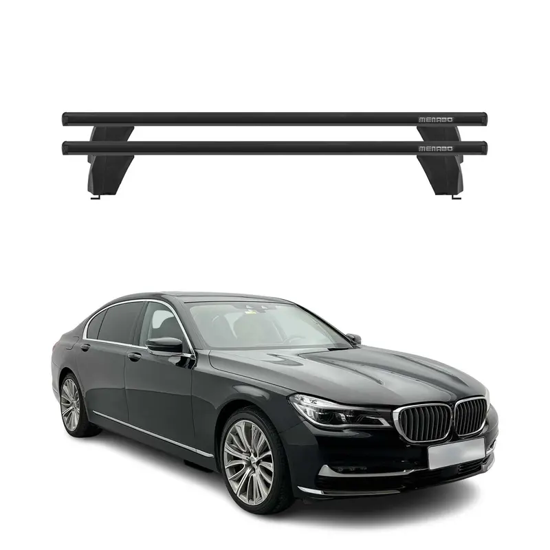 Menabo Barres de toit transversales pourBMW Série 7 G11 G12 2015-2022 Noir