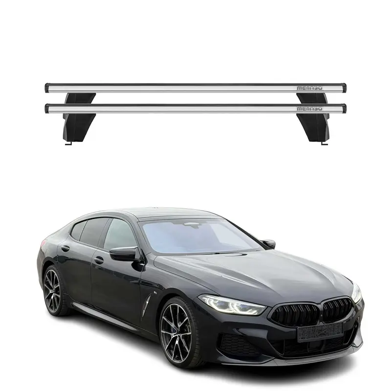 Menabo Barres de transversales pour BMW Série 8 G16 G15 2018-26 Gris 2Pcs