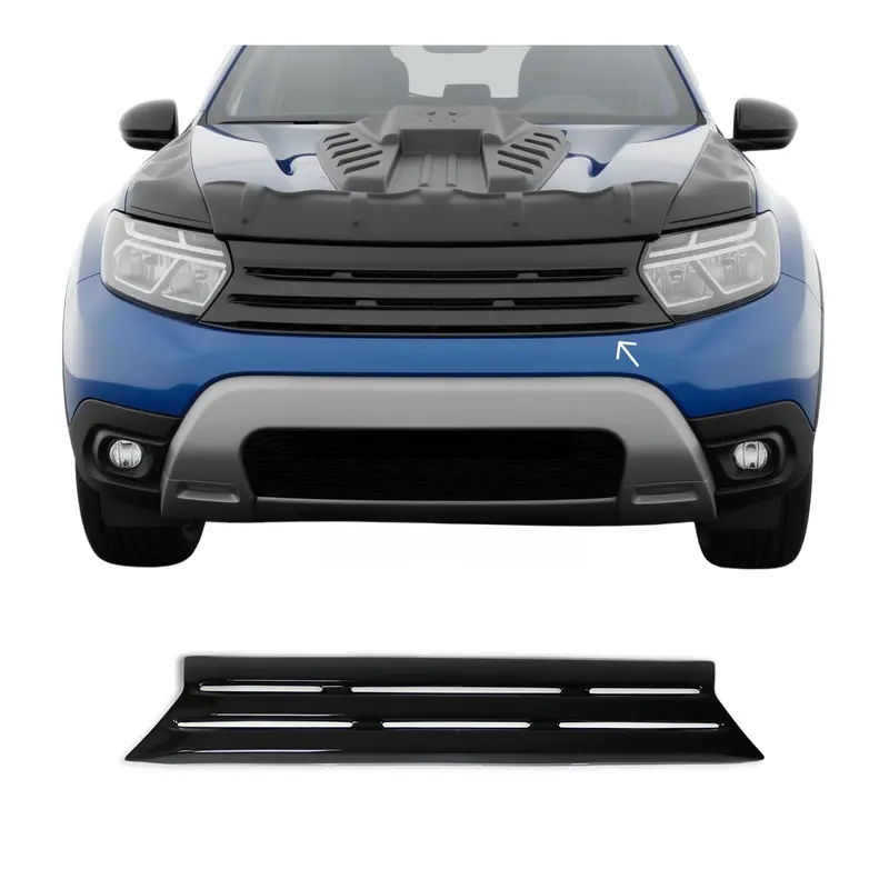 Moulure de Grille de Calandre pour Dacia Duster mk2 2018-2024 ABS Noir