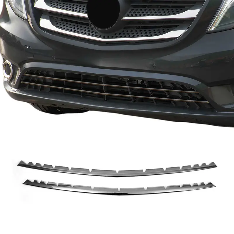 Moulure de Grille de Calandre pour Mercedes Vito W447 2014-2019 Acier Inox 2Pcs