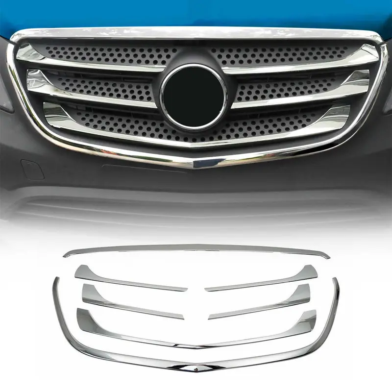Moulure de Grille de Calandre pour Mercedes Vito W447 2014-2019 Chromé 7Pcs