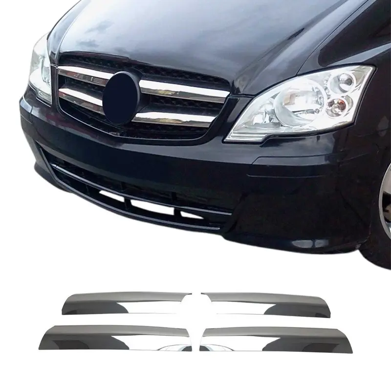 Moulure de Grille de Calandre pour Mercedes Vito W639 2010-2014 Acier 4Pcs