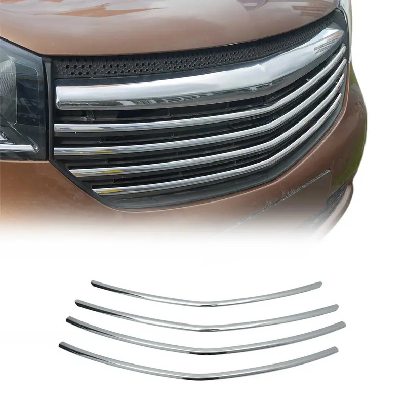 Moulure de Grille de Calandre pour Opel Vivaro B 2014-2019 Chromé 4Pcs