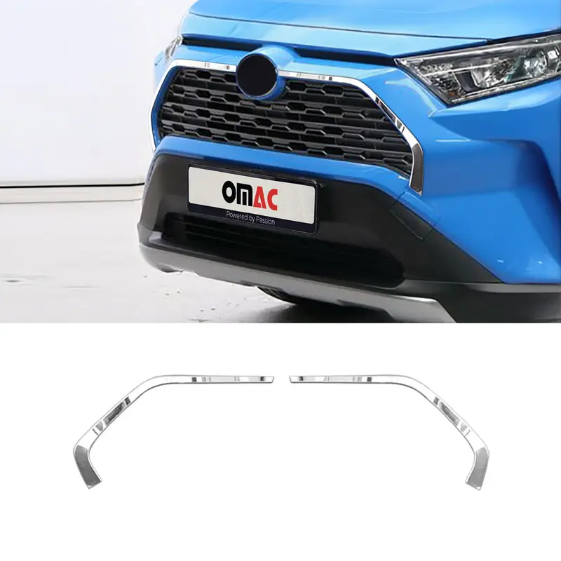 Moulure de Grille de Calandre pour Toyota RAV4 2019-2025 Chromé 2Pcs