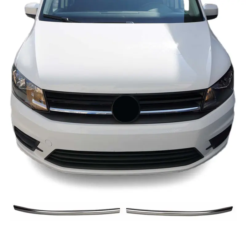 Moulure de Grille de Calandre pour VW Caddy 2015-2021 Acier 2Pcs