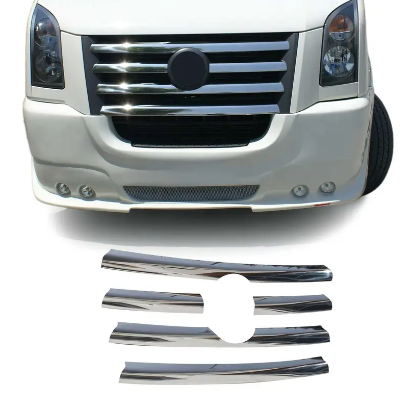 Moulure de Grille de Calandre pour VW Crafter 2006-2011 Chromé 5Pcs