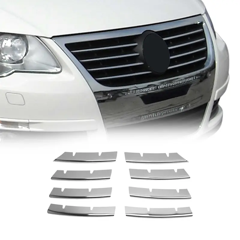 Moulure de Grille de Calandre pour VW Passat B6 2005-2010 Chromé 8Pcs