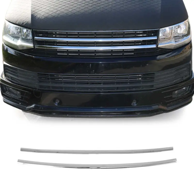 Moulure de Grille de Calandre pour VW T6 Transporter tout 2015-2019 Acier 2x