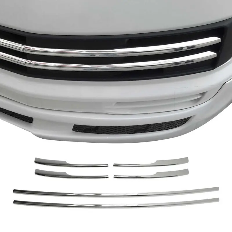 Moulure de Grille de Calandre pour VW T6 Transporter tout 2015-2019 Chromé 6Pcs