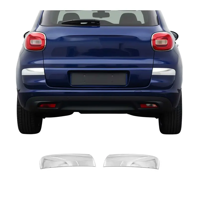 Moulure de Pare-chcos Arrière pour Fiat 500L 2018-2024 acier inox 2 Pcs