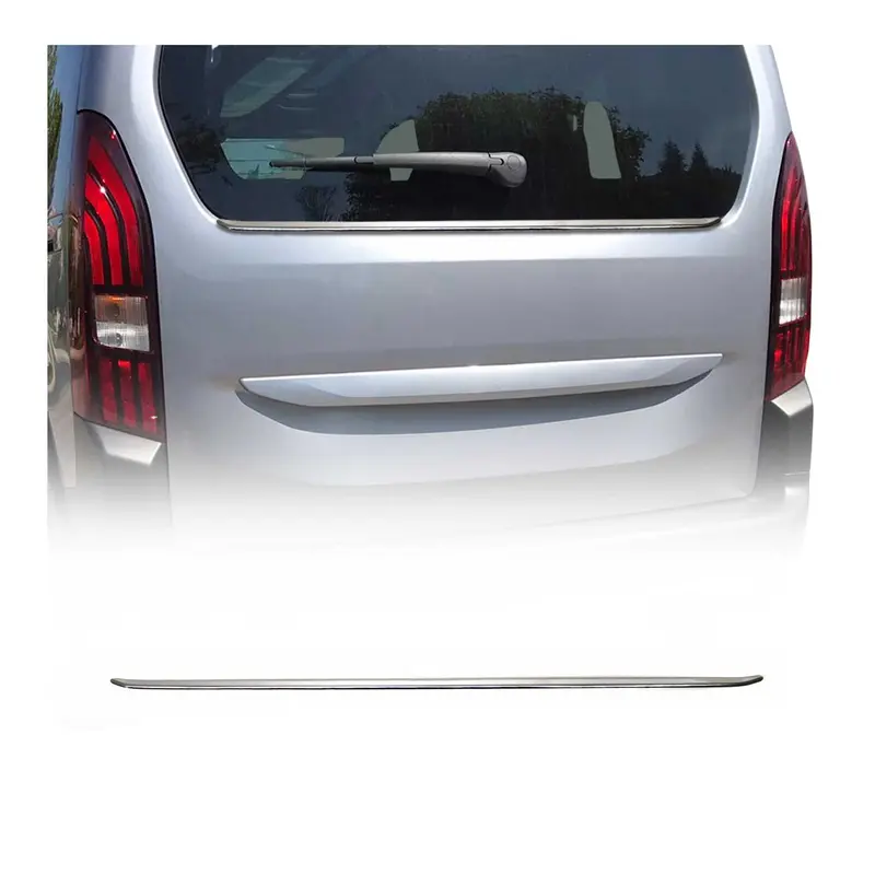 Moulure de Pare-chcos Arrière pour Peugeot Rifter 2018-2026 acier inox