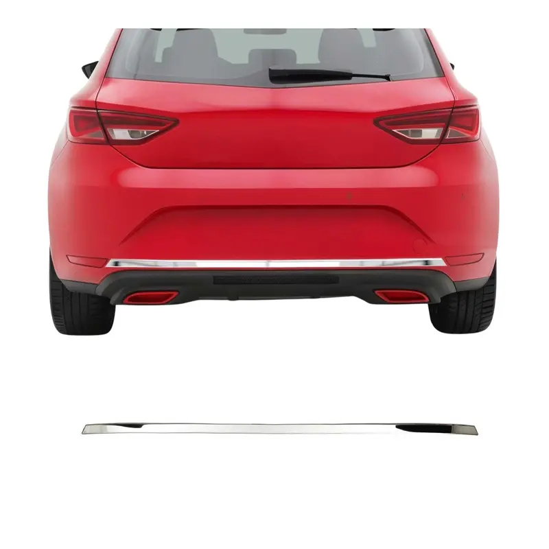 Moulure de Pare-chcos Arrière pour Seat Leon 2012-2019 acier inox