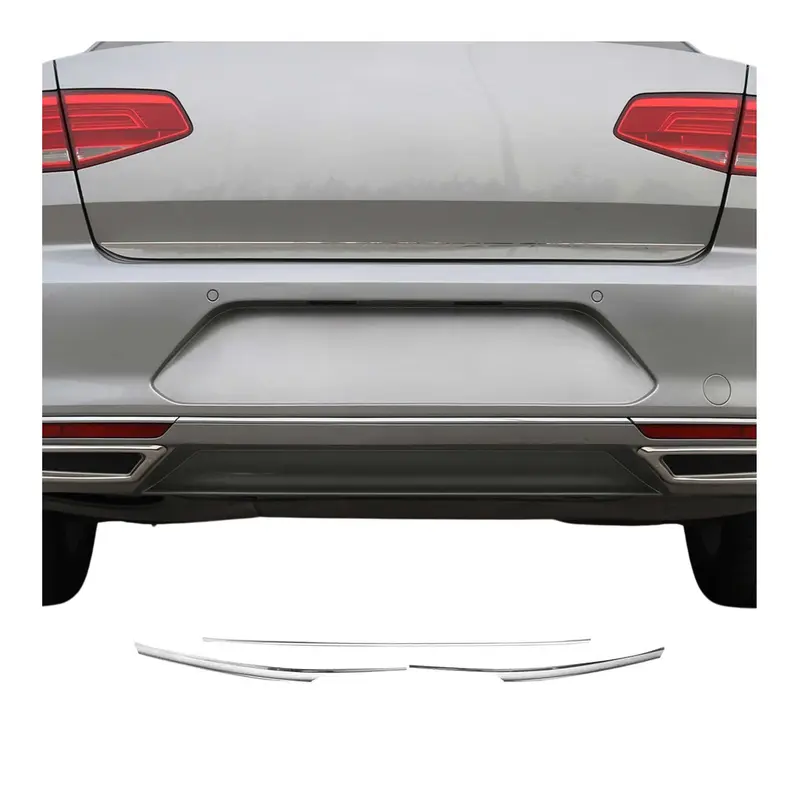 Moulure de Pare-chcos Arrière pour VW Passat Berline Break 2015-2021 acier 3Pcs
