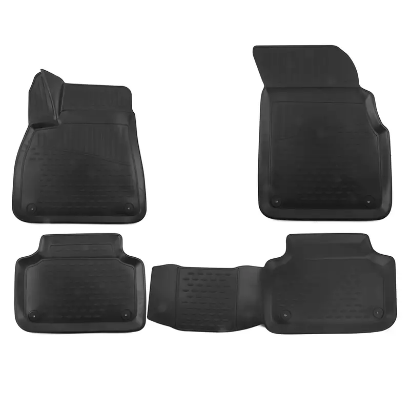 OMAC 3D Tapis de sol pour Audi Q7 Q8 15-26 caoutchouc TPE Noir