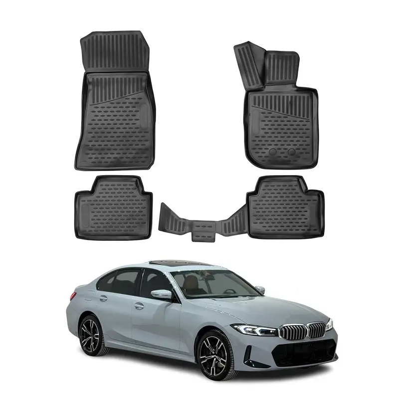 OMAC 3D Tapis de sol pour BMW Série 3 G20 G21 Berline Break 2019-2026 caoutchouc