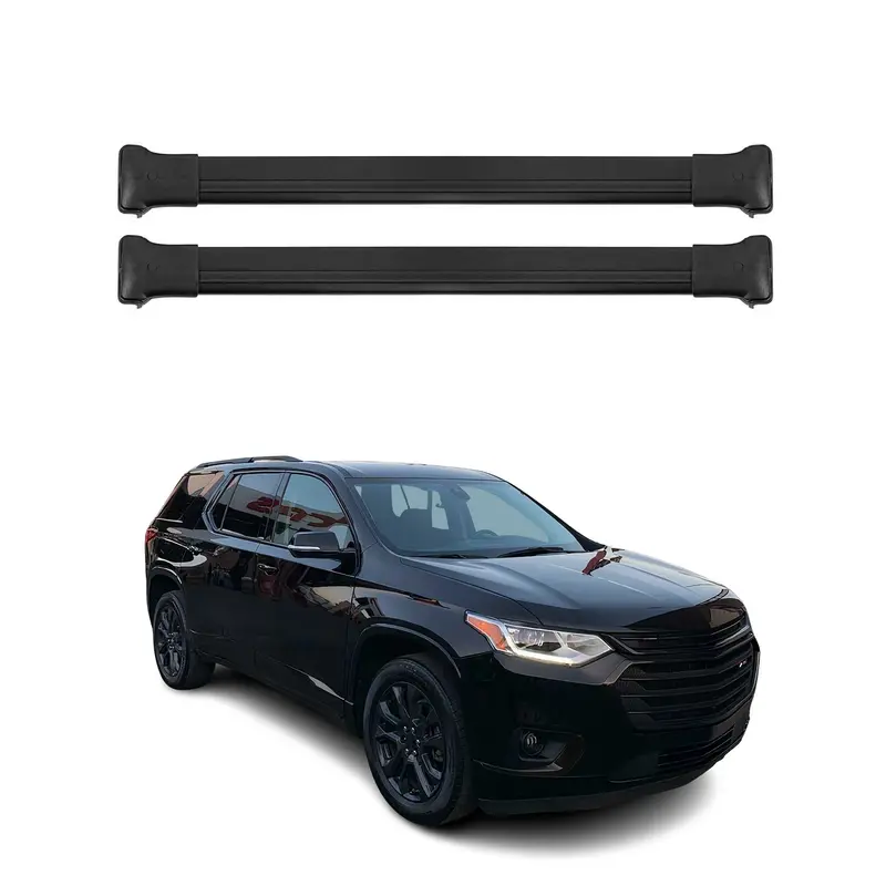 OMAC Barres de toit en aluminium pour Chevrolet Traverse 2024-2024 Gris 2Pcs