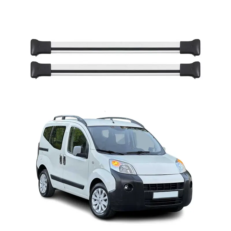 OMAC Barres de toit en aluminium pour Citroën Nemo 2008-2017 Argent 2Pcs