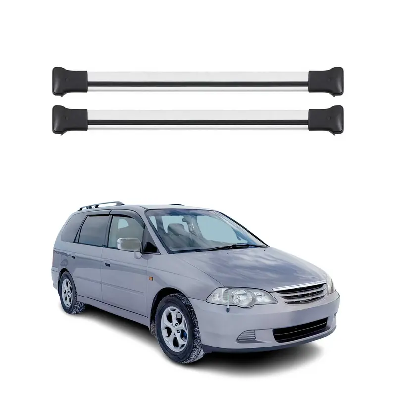 OMAC Barres de toit en aluminium pour Honda Odyssey II 1999-2003 Gris 2Pcs