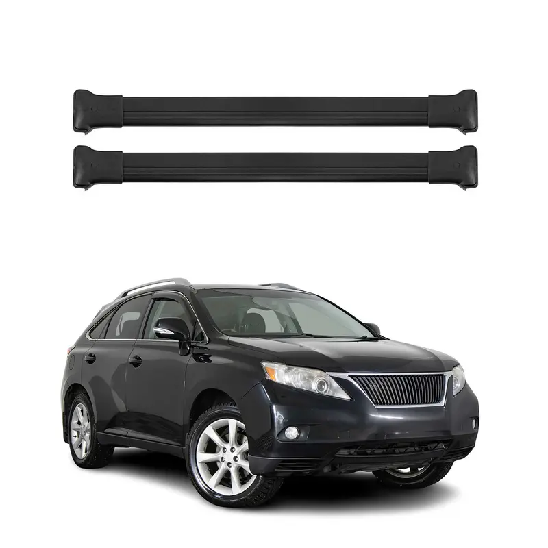 OMAC Barres de toit en aluminium pour Lexus RX mk1 & mk2 2004-2015 Noir 2Pcs