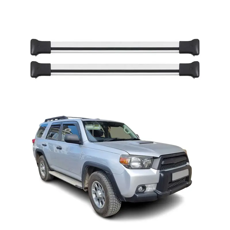 OMAC Barres de toit en aluminium pour Toyota 4Runner V 2009-2024 Gris 2Pcs