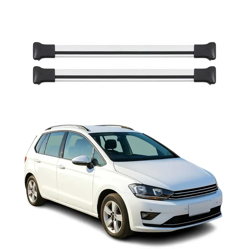 OMAC Barres de toit en aluminium pour VW Golf mk7 Variant 2012-2019 Gris 2x