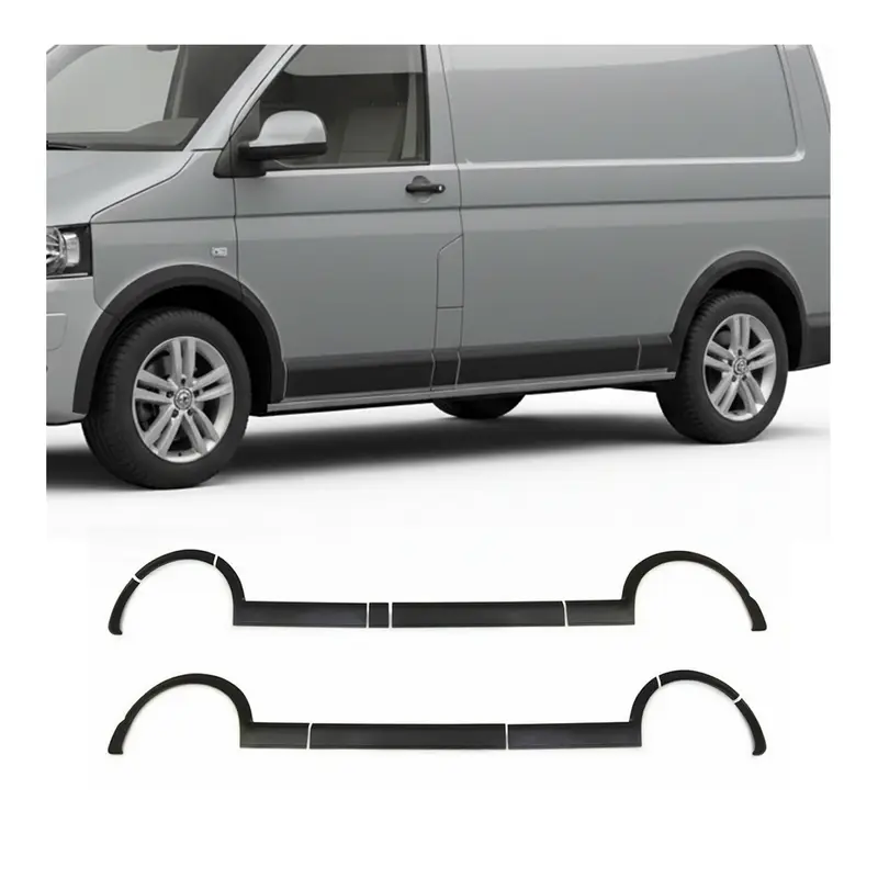 OMAC Protection d'aile pour VW T5 Transporter 2003-2015 L2 ABS Noir 11 Pcs