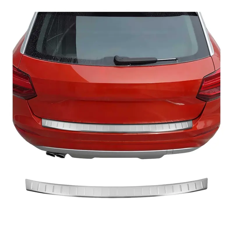 OMAC Protection de Pare-Chocs pour Audi Q2 2017-2026 Inox finition brossée